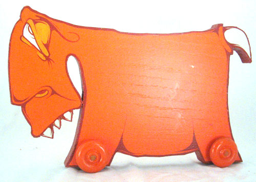 Little Creatures on Wheels - Orange Toy - Charlie Alan Kraft